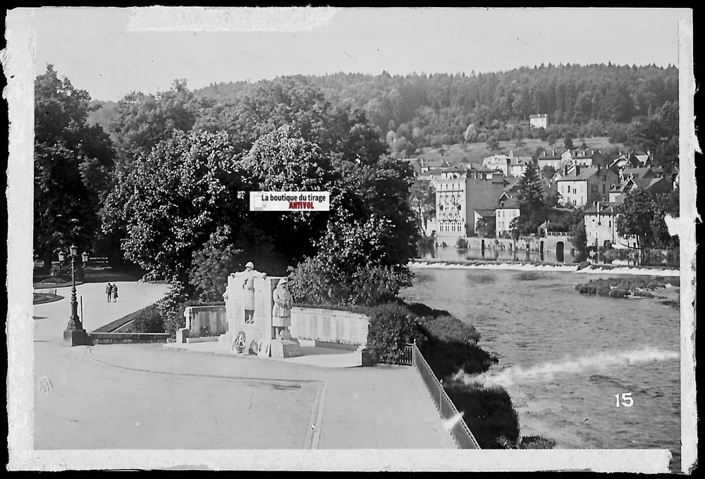 Vosges, Epinal, Vintage Glass Photo Plate, Black & White Negative 6X9 Cm