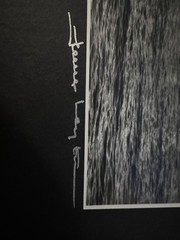 «Vintage James Caprell Signed WTC Twin wers Black & White Matted Photo Print»