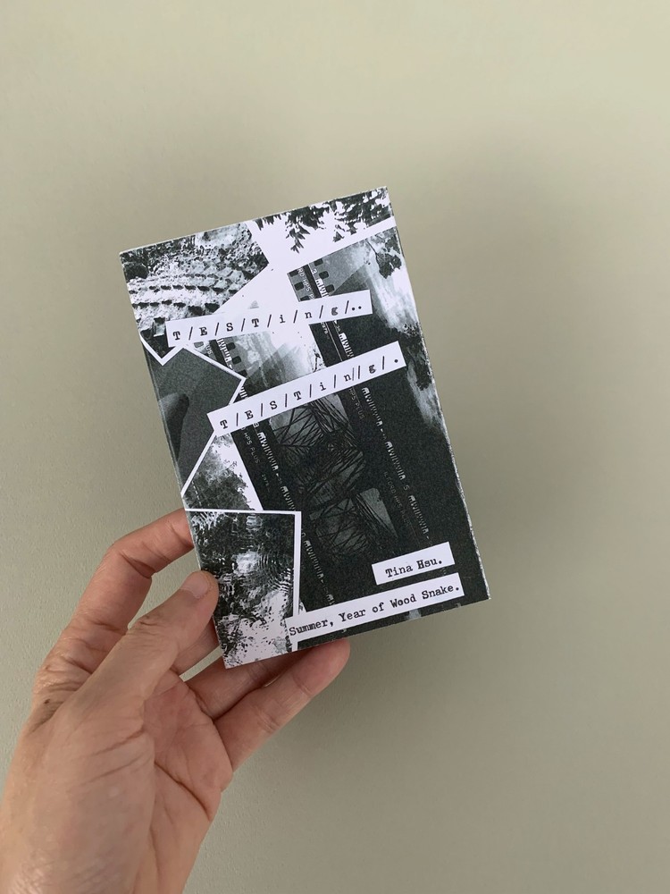 Original OOAK Handmade B&W Photo Zine of Collaged Darkroom Prints