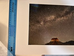 8”x10” Big Bend Milky Way Print With Photo Mat