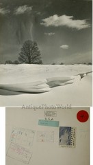 Winter landscape snow antique photo by Everett Clark