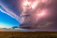 Storm Photography Print | Supercell Thunderstorm Picture | Kansas Wall Art