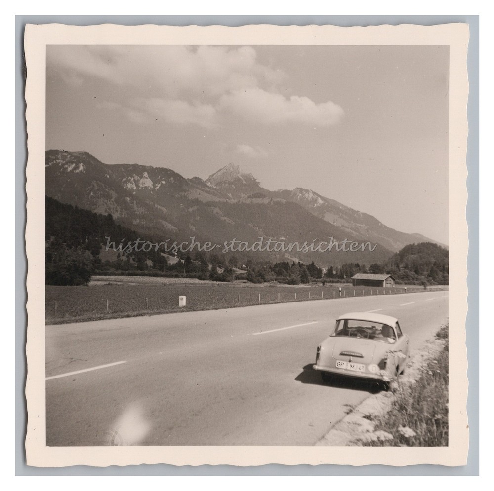 Highway towards Bayrischzell – Car Travel Goggomobil County – Photo 1960s