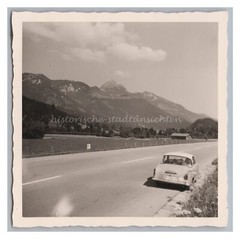 Highway towards Bayrischzell – Car Travel Goggomobil County – Photo 1960s