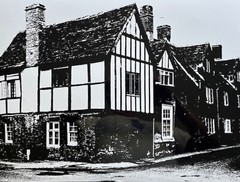 DR KC BROWN AUSTRALIAN LARGE PHOTOGRAPH B&W «TUDOR STYLE HOUSE » 1980