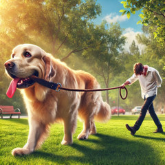 Digital Image Dog Walking Human Picture Photo Wallpaper Background Desktop Art