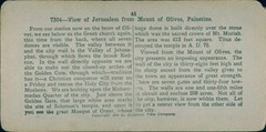 Stereo Photo Jerusalem Israel, View from Mount of Olives, Palestine – 10818822