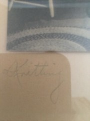 Tinted Photograph by Villar Titled «Knitting» Signed, Frame & Matted
