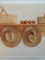 Bill Coleman AMISH Original PHOTOGRAPH Art Farmer Hats Country Kitchen