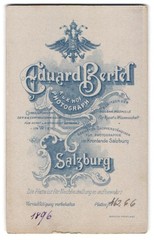 Photograph Eduard Bertel, Salzburg, Royal Austrian Eagle with Crown