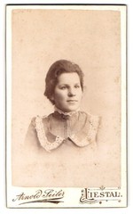 Photograph Arnold Seiler, Liestal, in front of the upper gate, portrait of a young Fr