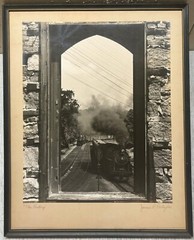 Original JAMES P GALLAGHER ‘The Parting’ TRAINS B&O Railroad Gelatin PHOTOGRAPH