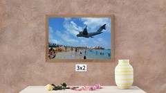 Airport Beach With Military Plane High Resolution Image, In Many Formats, TV Art