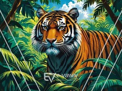 Tiger Animal Artwork Digital Product HD Image Picture Photo Wallpaper for Print