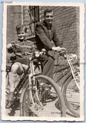Boys with Bike – 1950s – Photo 6x9cm