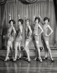 1927 Thayer Studio Girls Photo – Chorus Dance Showgirls – Wall Art Poster Print