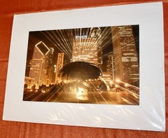 Chicago Bean Cloud Gate Photo Print Matted Wall Art Home Decor Scott Fishman OOP
