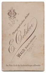 Photograph E. Oetiker, forest, Bahnhofstrasse, portrait children couple in fashionable K