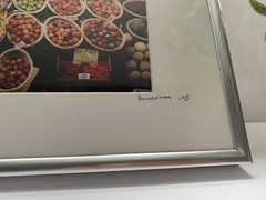 North Market Fruit Columbus OH photograph signed matted artwork 14.5” by 11.5”