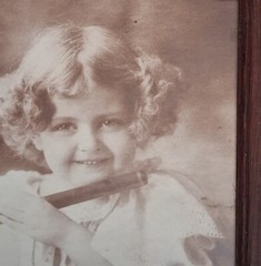 WHAT’LL YOU HAVE? 1897 M.B. Parkinson REAL PHOTO Cupid Awake / Cupid Asleep Girl