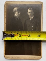 Antique Elliott & Fry London Royalty Cabinet Card Mary & Victor de Mauny