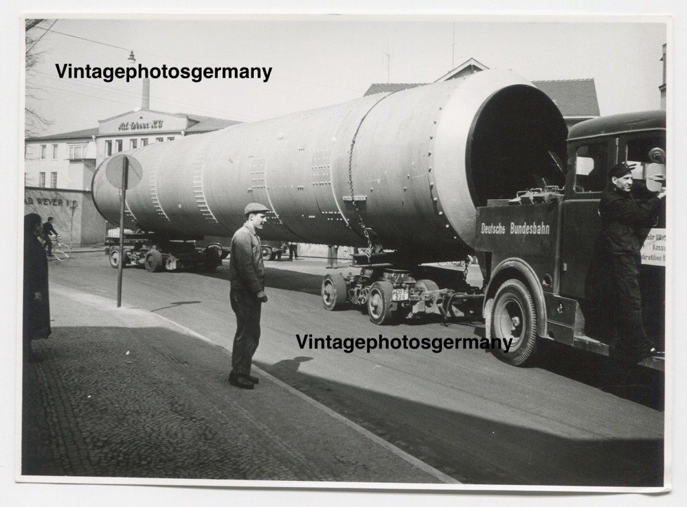 G1909 Photo 1950s Truck Kaelble Heavy Transport Heavy Duty Federal Railroad Railway