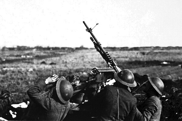 New World War I Photo Anti-Aircraft Machine Gun, 101st Field Artillery – 6 Sizes