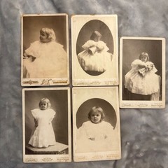 Victorian Cabinet Cards Child Portrait Lot O.C. Jarmuth South Chicago c1900