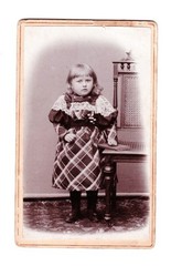 CDV photo around 1900, Little Girl, Frankfurt am Main