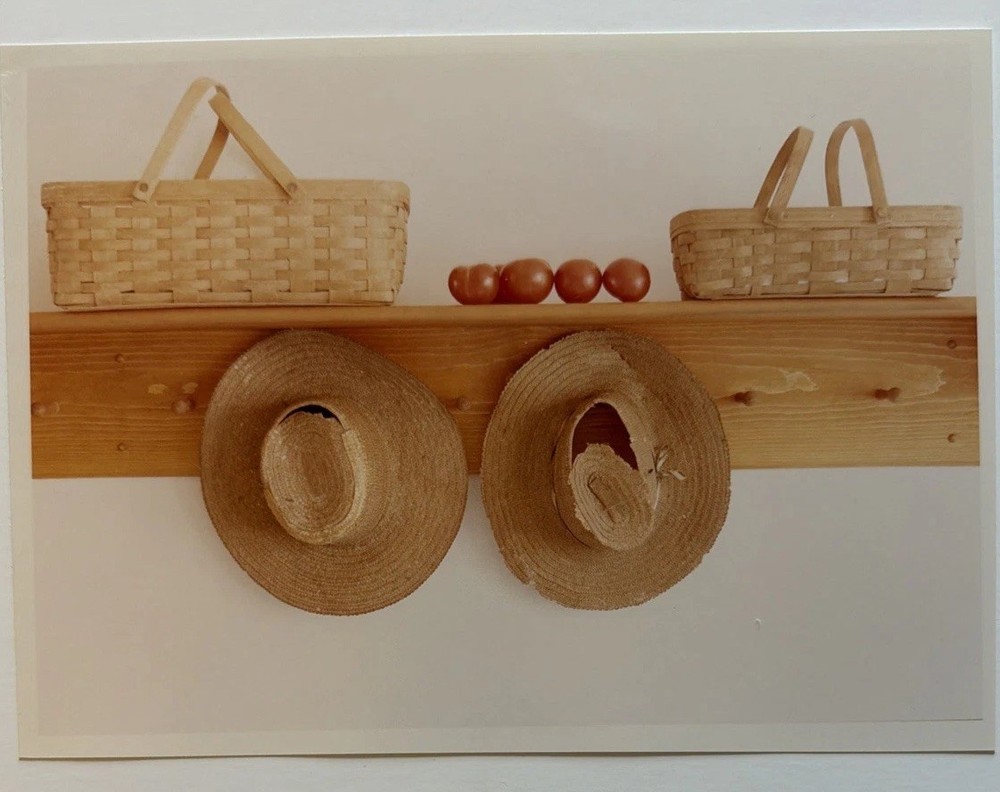 Bill Coleman AMISH Original PHOTOGRAPH Art Farmer Hats Country Kitchen
