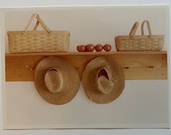 Bill Coleman AMISH Original PHOTOGRAPH Art Farmer Hats Country Kitchen