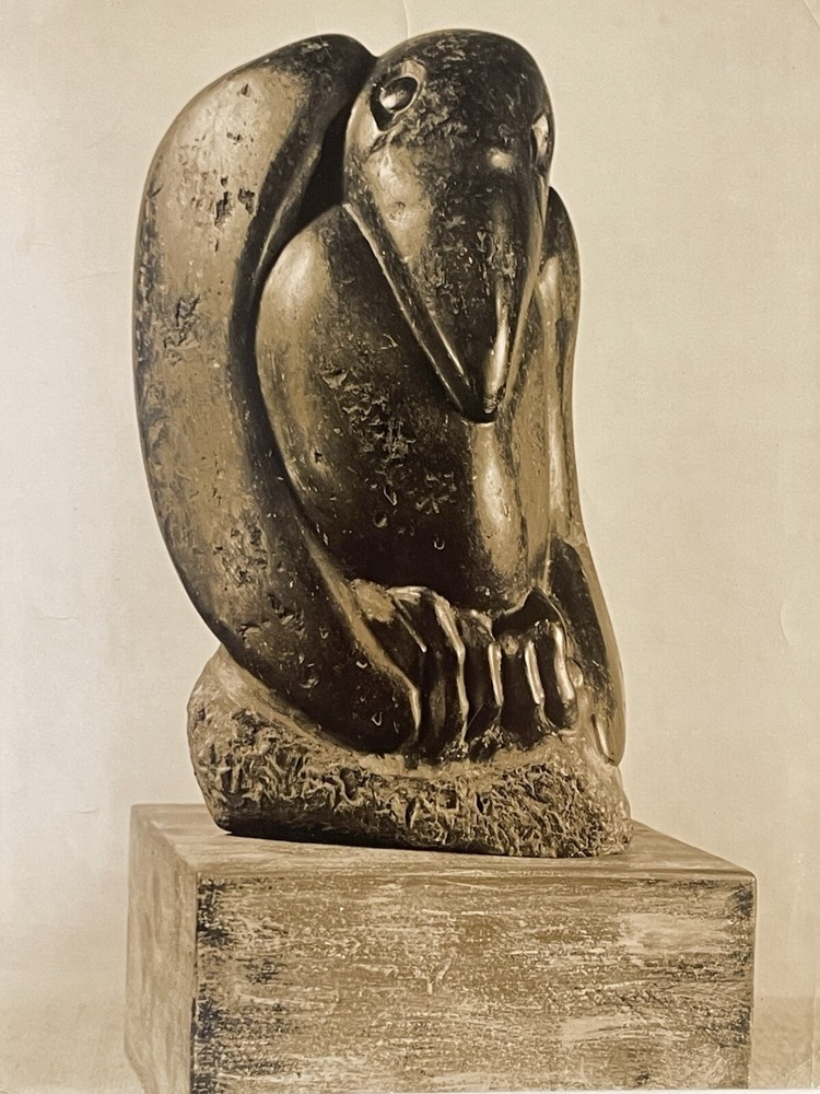 Japanese American Photographer Soichi Sunami Silver Gelatin Photo Of Sculpture