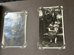 old photo album civilian with defects, civilian, /132