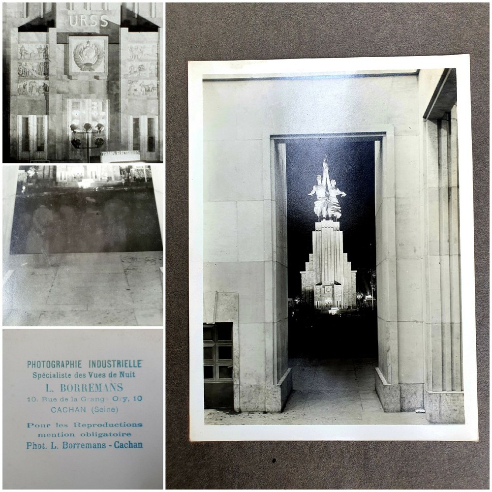 Photo Of L. Borremans, Paris, 1937 Universal Exhibition USSR Pavilion 24×18