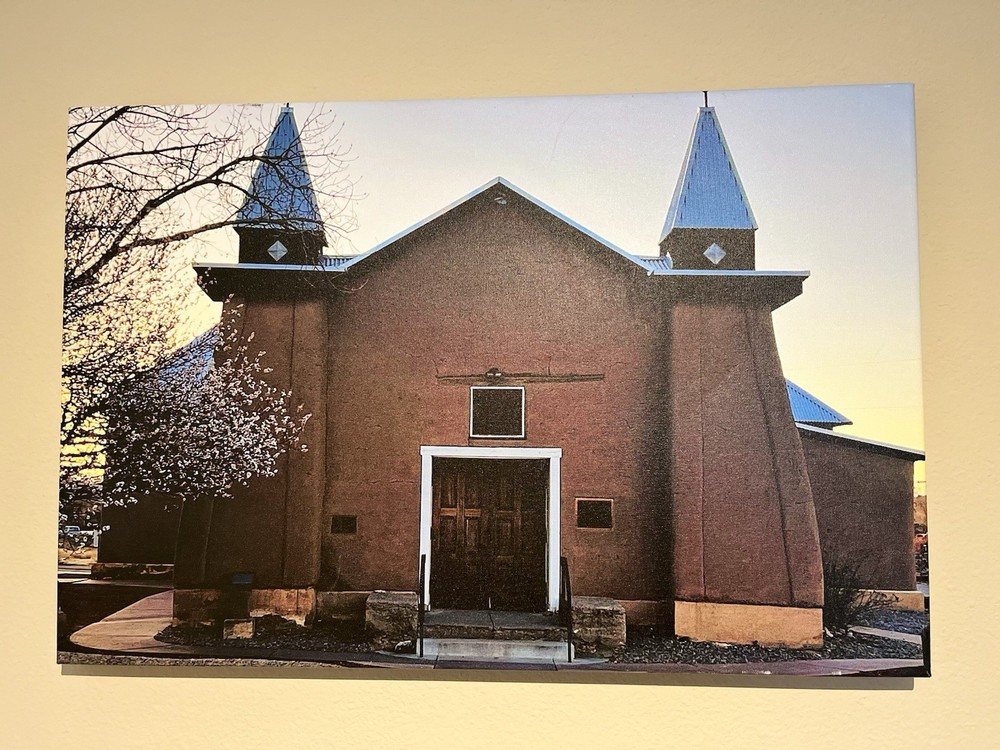 Old Church in Corrales NM-20×30 Fine Art Canvas Print
