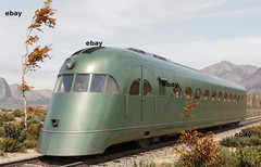Photo Art Print of the Pullman Streamlined Railplane as envisioned in 1933