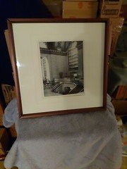 MAJESTIC FRAMED ART PHOTO OF A STATION OR TOWN HALL PHOTO IS 9.5″ H X 7.5″ L