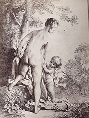 Curiosa Albumen Photograph Engraving François Boucher A. Calavas Paris 1875