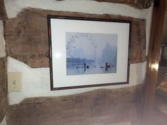 Vintage Asian Signed Framed G Liang “Fishing in Spring At Li River” Photograph