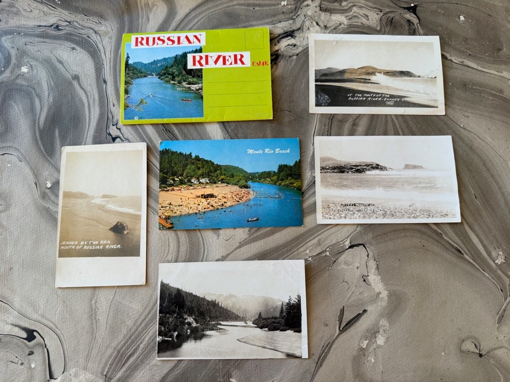 Original Russian River Guerneville Vintage Black and White RPPC Nydegger’s Beach