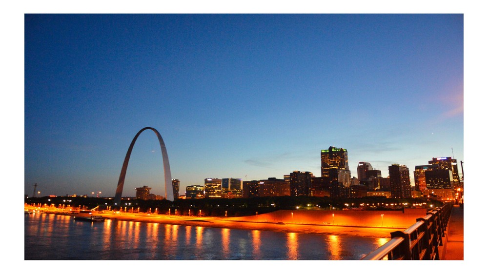 St. Louis skyline at night, High Resolution Image, Many Formats, TV Art