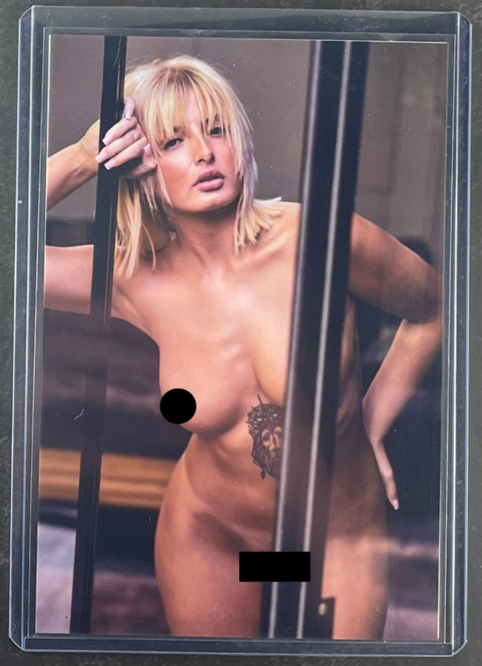 Two Beautiful (4×6 inch) Back to Back Nude Collectible Photographs w/Toploader
