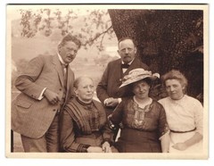 4 photographs Tamm, Dr. Eduard Martz co-founder of Marabuwerke GmbH