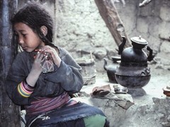 Philip Lieberman 1998 Inner Dolpo Nepal Bon-Po Lama’s Son Color Photograph