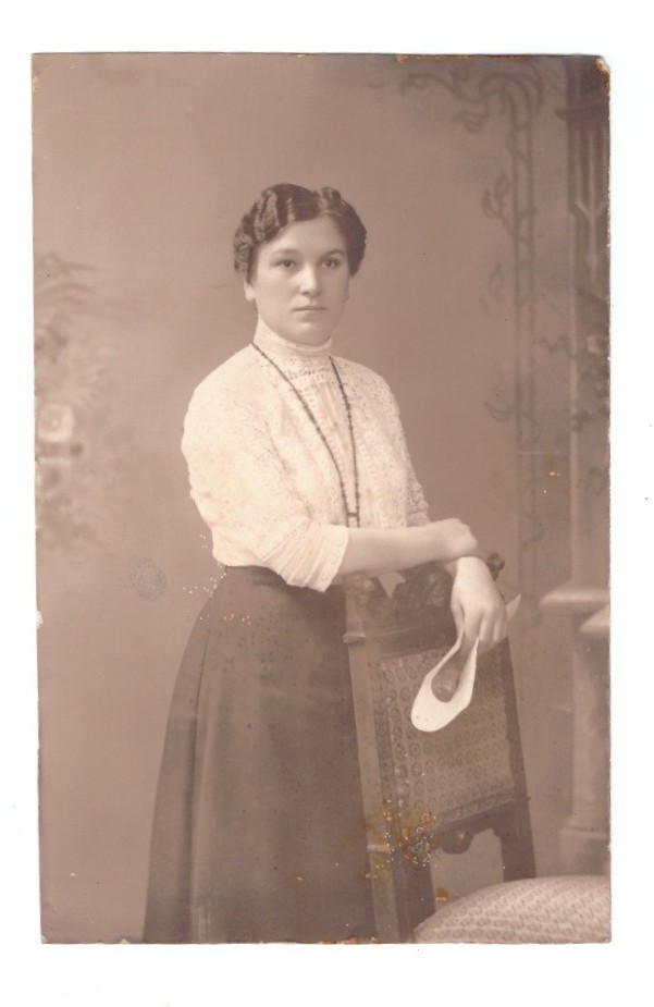 Old Postcard, Pretty Lady, Dresden