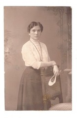 Old Postcard, Pretty Lady, Dresden