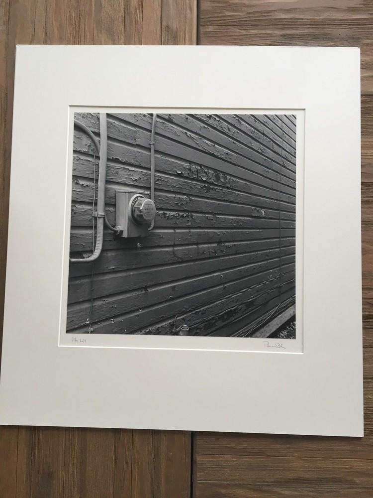BRUCE BLUM SIGNED B&W Photo Print (14″X 14 «)-«Alley Left»