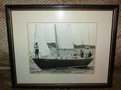 Nautical 12″ x 15″ Framed 8 x 10 SAILBOAT SAILING YACHT Ship Boat MC6299HA RACE