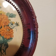 Vintage Mid Century Floral Wall Decor Set Dark Academia Moody Botanical