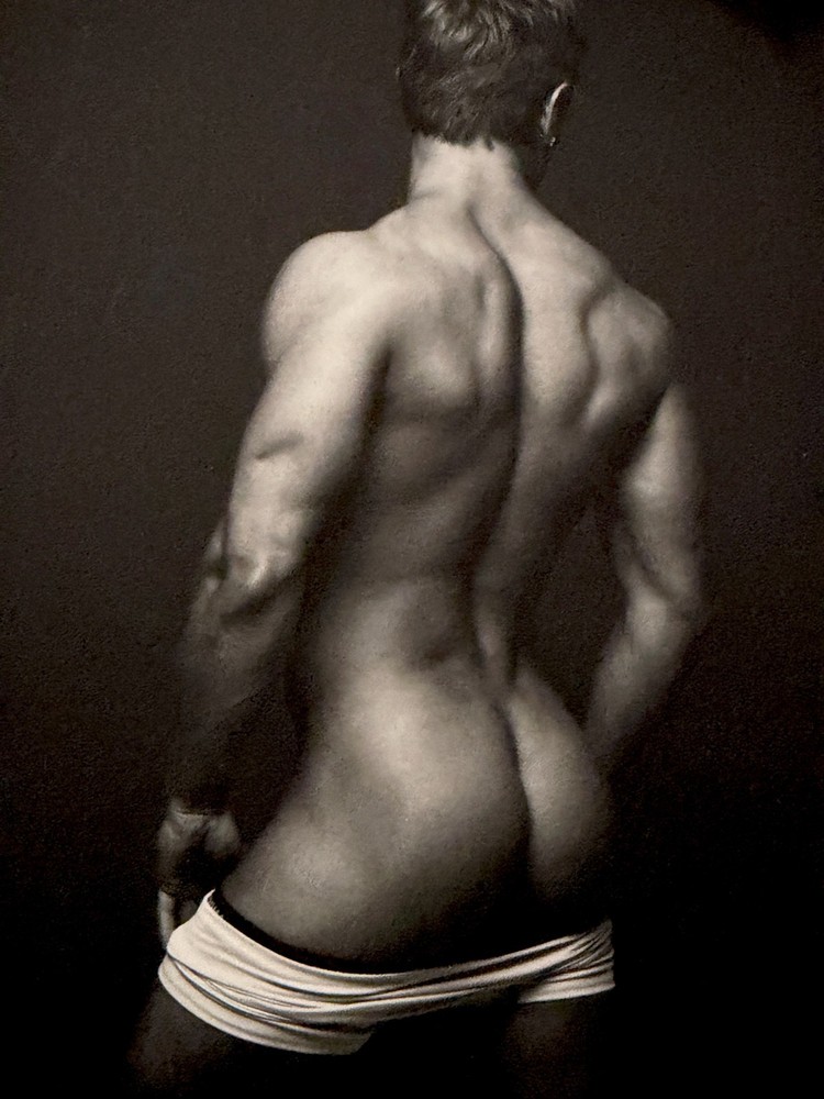 90′ male models photos printed from photographers original negative